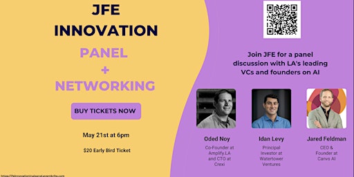 Primaire afbeelding van JFE Innovation Panel: Leveraging AI For Startup Success