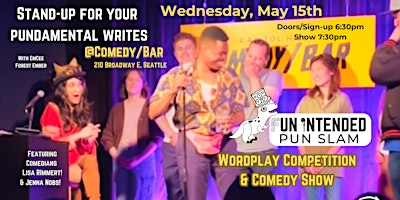 Imagen principal de Fun Intended Pun Slam! Wordplay and Comedy Competition SPECIAL WEDS SHOW!