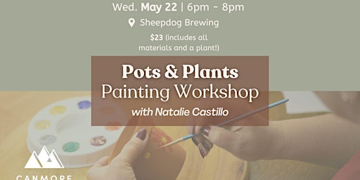 Imagem principal do evento Pots & Plants Painting Workshop
