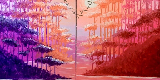 Primaire afbeelding van Rosy Sunset (Date Night) - Paint and Sip by Classpop!™