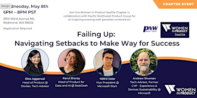 Imagem principal do evento WIP Seattle | Failing Up: Navigating Setbacks to Make Way for Success
