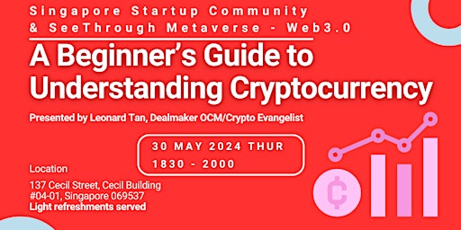 Imagem principal do evento A Beginner’s Guide to Understand Cryptocurrency - workshop & refreshments