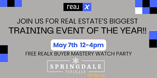 Real X Virtual Summit Viewing Party- Buyer Mastery Edition primary image
