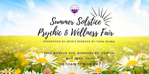 Immagine principale di Summer Solstice Psychic & Wellness Fair 