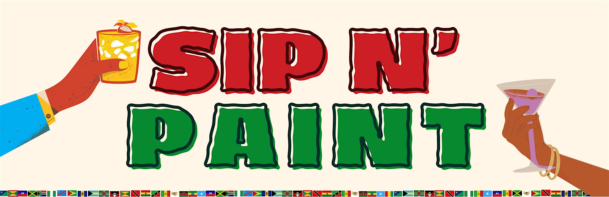 AfroFest: Rep Your Flag Sip n\u2019 Paint