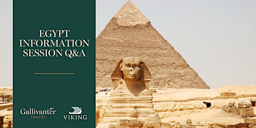 Image principale de Egypt Information Session Q&A