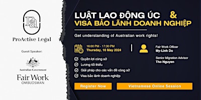 Hauptbild für Meet Fair Work Ombudsman - Luật Lao động Úc & Visa Bảo lãnh Doanh nghiệp