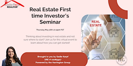[FREE EVENT] First time Real Estate Investor Info Session