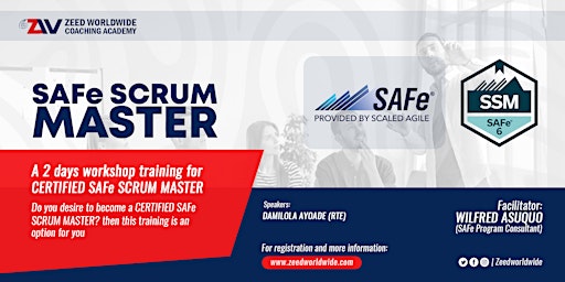 2-Days SAFe Scrum Master Workshop & Training primary image