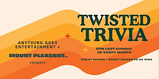 Twisted Trivia at Mt. Pleasant Rd Taproom + Bar primary image