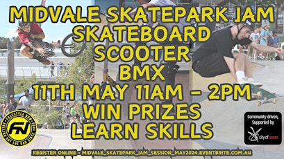 Midvale skatepark jam session -  skateboard, scooter and BMX