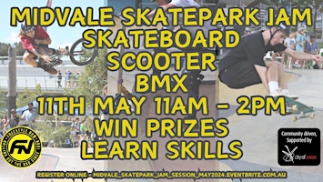 Image principale de Midvale skatepark jam session -  skateboard, scooter and BMX