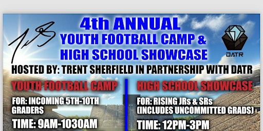 Primaire afbeelding van Trent Sherfield's 4th Annual Youth Football Camp