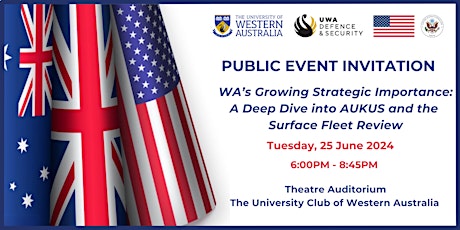 UWA Defence & Security Public Event Invitation