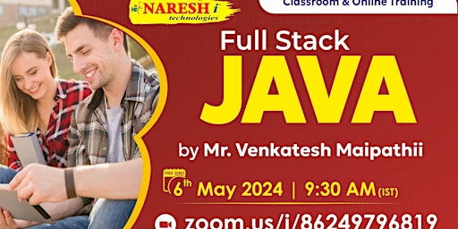 Primaire afbeelding van Learn Full Stack Java Course in Ameerpet with Placement - NareshIT