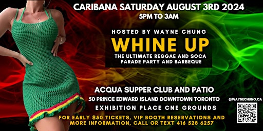 Primaire afbeelding van WHINE UP: The Ultimate Reggae and Soca Parade Party and Barbeque