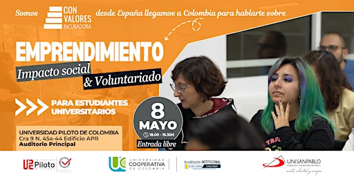 Imagem principal do evento EMPRENDIMIENTO, impacto social & voluntariado. Bogotá.