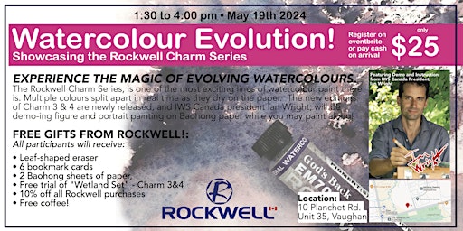 Imagem principal do evento Watercolour Evolution - Demo and Workshop with Ian Wright