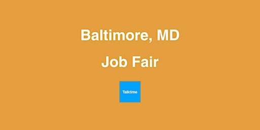 Job Fair - Baltimore primary image