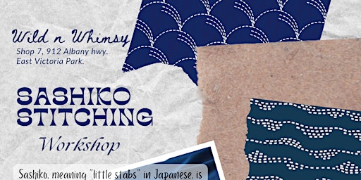 Immagine principale di Sashiko Japanese Stitching Workshop 