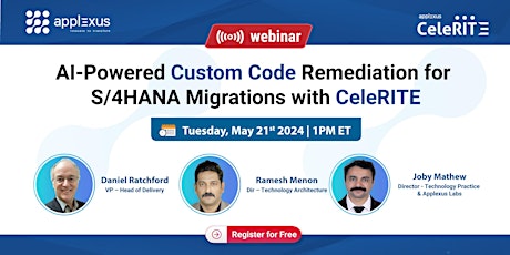 AI-Powered Custom Code Remediation for S/4HANA Migrations with CeleRITE