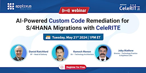 AI-Powered Custom Code Remediation for S/4HANA Migrations with CeleRITE primary image