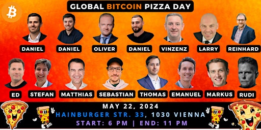 Imagem principal do evento Global Bitcoin Pizza Day Party