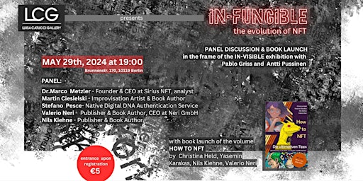 IN-FUNGIBLE the evolution of NFT, panel discussion and book launch  primärbild