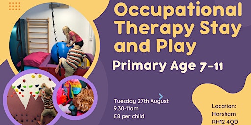 Primaire afbeelding van Occupational Therapy Stay and Play Age 7-11