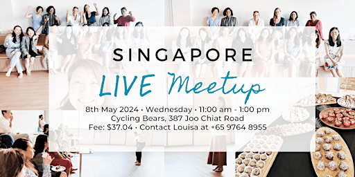 Imagem principal do evento Connected Women Singapore LIVE Meetup - 8th May 2024