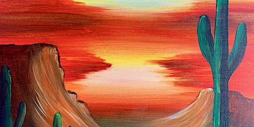 Primaire afbeelding van Desert Sundown - Paint and Sip by Classpop!™