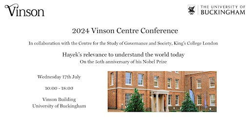 Primaire afbeelding van Vinson Centre Annual Conference 2024