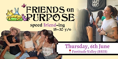 Image principale de Friends On Purpose: Speed Friend-ing (18-30 y/o)