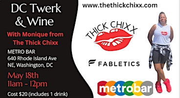 DC Twerk & Wine at Metro Bar with The Thick Chixx primary image