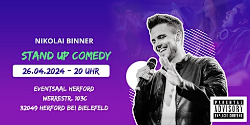 Hauptbild für Stand Up Comedy mit Nikolai Binner Herford bei Bielefeld
