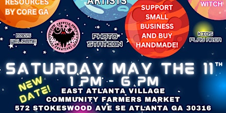 Intergalactic Market POSTPONED:Local Creations and Out of This World Goods!