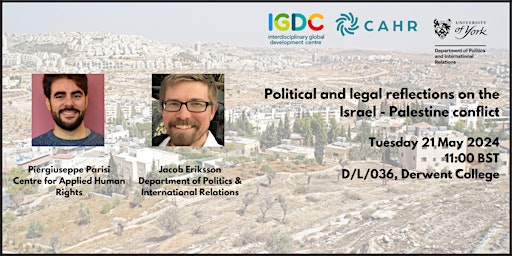 Primaire afbeelding van Political and legal reflections on the Israel - Palestine conflict