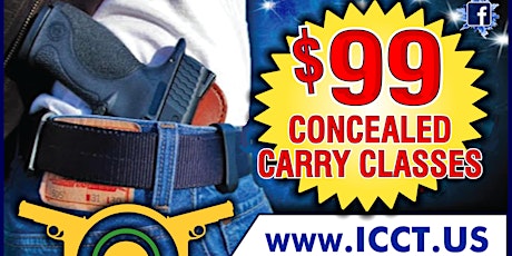 16 Hour Concealed Carry Class Saturday and Sunday 9:00 A.M. to 6:00 P.M.