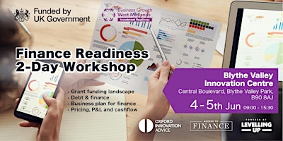 Primaire afbeelding van BGWMIR Access to Finance - Finance Readiness 2-Day Workshop 4th & 5th June