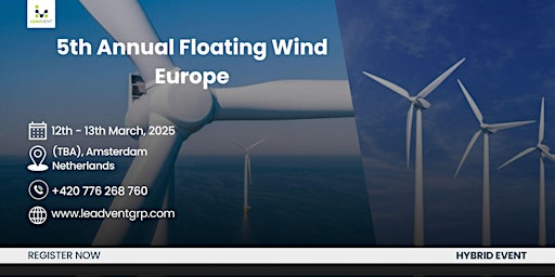 Immagine principale di 5th Annual Floating Wind Europe 