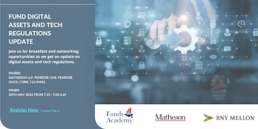 Image principale de Funds Academy Breakfast in partnership with BNY Mellon and Matheson LLP