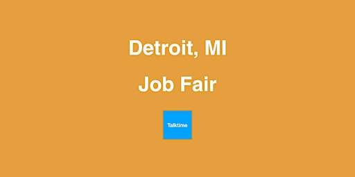 Primaire afbeelding van Job Fair - Detroit