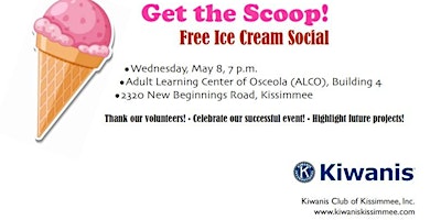 Imagem principal do evento Kissimmee Kiwanis Ice Cream Social