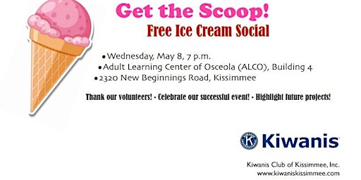 Imagem principal do evento Kissimmee Kiwanis Ice Cream Social