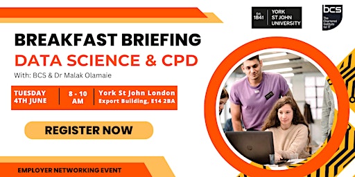 Breakfast Briefing - Insight into Data Science Apprenticeships & Continuous Professional Development primary image
