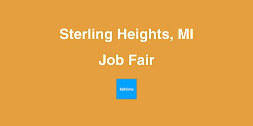 Job Fair - Sterling Heights primary image