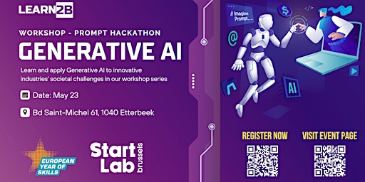 Image principale de Generative AI Workshop & Prompt Hackathon Series Kickoff