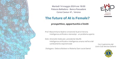 Hauptbild für The future of AI is female?  Prospettive, opportunità e limiti.