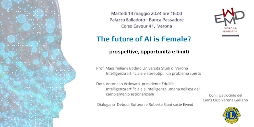 Primaire afbeelding van The future of AI is female?  Prospettive, opportunità e limiti.