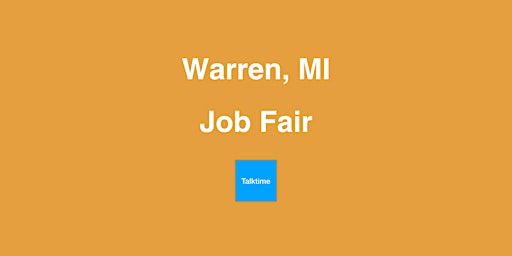 Job Fair - Warren primary image